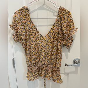 Women crop top blouse size L